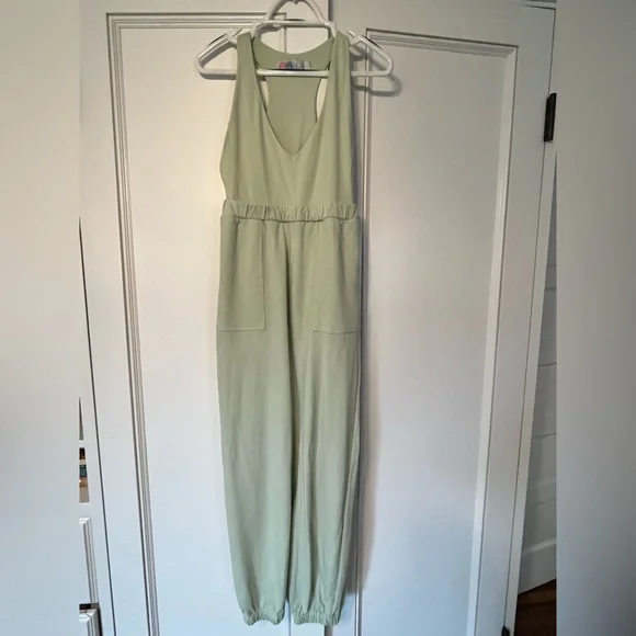 Free People Beach Kyle One Piece Green Jumpsuit Romper - Picture 2 of 16